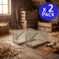 Lot de 2 Piege a Souris Vivante, Piège de Capture, Piege a Rat Cage Réutilisable, 20x11x10 cm