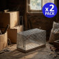 Lot de 2 Piege a Souris Vivante, Piège de Capture, Piege a Rat Cage Réutilisable, 29x14x12 cm