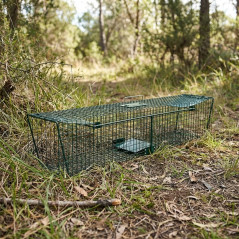 Trappola vivente riutilizzabile 125x26x26 cm, gabbia per animali per martore, gatti, ratti e roditori
