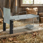 Armadilha reutilizável para animais vivos 41x16x17 cm Armadilha galvanizada para animais para coelhos, gatos, ratos e roedores