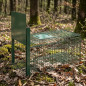Trappola vivente riutilizzabile 75x37x34 cm, gabbia per animali per martore, gatti, volpi e procioni