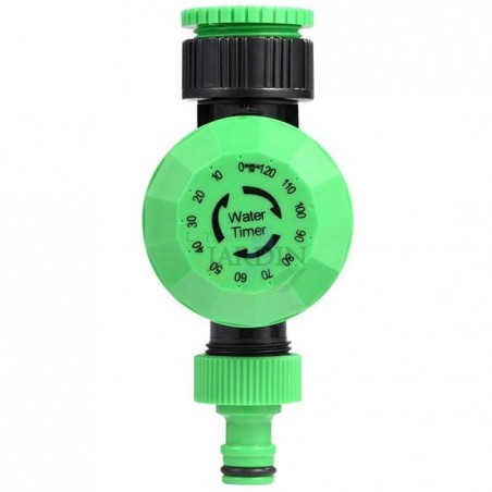 Programador de riego jardín - Compatible con grifos y mangueras, temporizador de 0 a 120 minutos