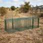 Live Animal Trap 90x30x30 cm 3 Compartments, Animal Trap Cage for Pigeons and Birds