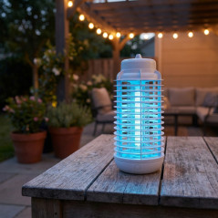 Lampe anti-moustique 12 W, anti-insectes en acier inoxydable, 14x14x31 cm