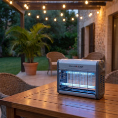 Lampada antizanzare professionale da 30 W per interni ed esterni – Sterminatore UV elettrico 34x14x26 cm, uccide mosche fino a 4