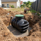 Underground septic tank 1000 liters without Graf filter, 175x93x119 cm. Recommended deposit for 1 to 3 inhabitants