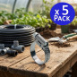 Abrazadera Metalica 80-100mm para Fontaneria y Riego - Pack 5 Abrazadera metal Tuberia