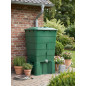 Réservoir d'eau en polypropylène 300 L. Recuperateur d Eau 66x80x92 cm, avec socle de support 60x60x33 cm, vert