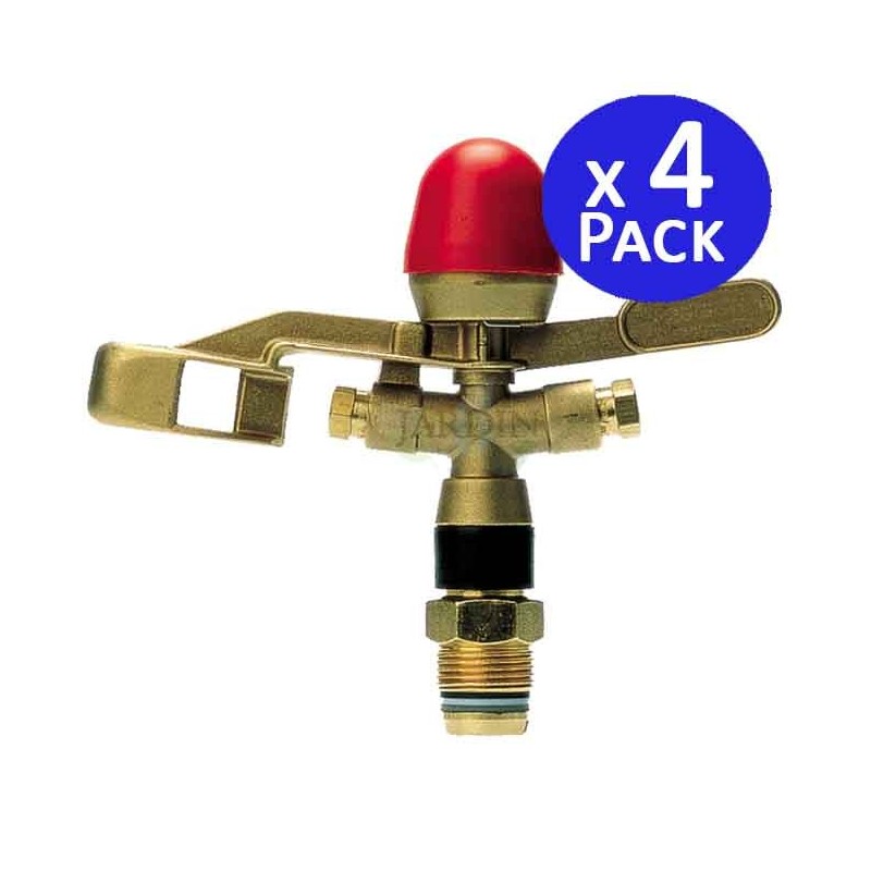 Lot de 4 Arroseur circulaire agricole laiton 3/4'' antigel, portée 10 à 13,5 m, VYR2301 Lot de 4 Arroseur circulaire agricole laiton 3/4'' antigel, portée 10 à 13,5 m, VYR2301