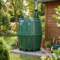 Réservoir d'eau de pluie en polyéthylène 1600 L. Diamètre 135 cm, Hauteur 160 cm. Convient aux installations enterrées