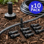 Pacote com 10 elos de irrigação de 16 mm x 1/2'' para Rain Bird Funny Pipe