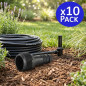 Pacote com 10 elos de irrigação de 16 mm x 1/2'' para Rain Bird Funny Pipe