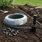 Tuyau Rain Bird SPX-Flex de 30 mètres pour installation d'arroseurs + 10 coudes de nivellement pour arroseurs 16 mm x 1/2''