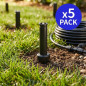 Pack 5 Aspersor de Riego Aereo Hunter PS-00-17A, 1/2'' alcance 5,2 metros | Difusor de Riego para Jardines