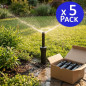 Pack 5 Aspersor de Riego Hunter Pro Spray-04, Altura de Elevación 10 cm - Difusor de Riego PROS-04 - Riego de Jardin