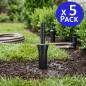 Pack 5 Aspersor de Riego Hunter Pro Spray-04, Altura de Elevación 10 cm - Difusor de Riego PROS-04 - Riego de Jardin