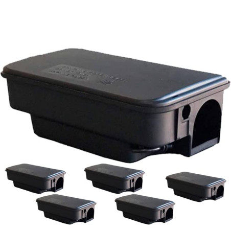 Set di 6 Trappole per topi vivi, trappola di cattura, gabbia riutilizzabile per ratti per interni ed esterni, giardino, casa