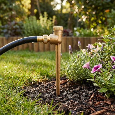 1/2" brass sprinkler spike