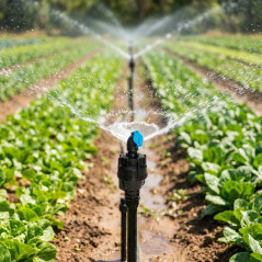 Arroseur circulaire agricole 1/2" | Lot de 10 arroseurs à angle de 25° avec une portée de 8 à 10 m | Irrigation par aspersion