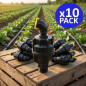 Arroseur circulaire agricole 1/2" | Lot de 10 arroseurs avec angle de 14° et portée de 8 à 10 m | Irrigation par aspersion