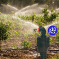 Aspersor de Riego Agricola Circular 1/2'' | Pack 10 Aspersores de Angulo 10º con Alcance 8 a 10 m | Riego por Aspersion