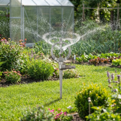 Arroseur circulaire agricole 1/2'', portée 4 à 6 mètres avec Prise de Terre