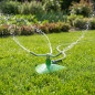Aspersor de Jardin Giratorio 3 Brazos Aluminio | Aspersor de Riego de 4 a 7 m | Aspersores para Riego Profesional