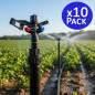 1/2"-Rundsprinkler für die landwirtschaftliche Bewässerung | 10er-Packung mit einer Reichweite von 8 bis 12 m | 360°-Gartensprin