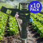 Aspersor de Riego Agricola Circular 1/2'' | Pack 10 Aspersores con Alcance 8,5 a 12 m | Aspersor de Jardin 360º
