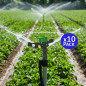 Irrigatore circolare per irrigazione agricola da 1/2" con protezione antigelo | Confezione da 10 irrigatori con una gittata da 8