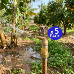 1/2" Circular Agricultural Irrigation Sprinkler 12° | Pack of 5 Sprinklers with a Range of 7 to 10 m | 360° Garden Sprinkler