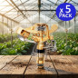 Adjustable Agricultural Irrigation Sprinkler 1/2'' 28º | Pack of 5 Sprinklers with a Range of 9 to 14 m | Sectoral Garden Sprink