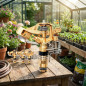 Arroseur agricole réglable 1/2'' 28º | Lot de 5 arroseurs, portée de 9 à 14 m | Arroseur de jardin sectoriel