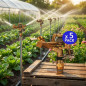 Verstellbarer Bewässerungsregner für die Landwirtschaft 1/2'' 24º | 5er-Pack Regner mit einer Reichweite von 9 bis 14 m | Sektor
