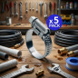 Lot de 5 Collier de fixation métallique Ø 40 - 60 mm