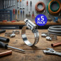 5 Stück Metallbefestigungsring Ø 50 - 70 mm