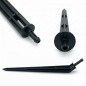 Pack mit 100 Gebogene Picke für Mikrorohre | Labyrinth-Stake 4,5 x 6,5 mm | Tropfbewässerungssystem mit Steckverbindung