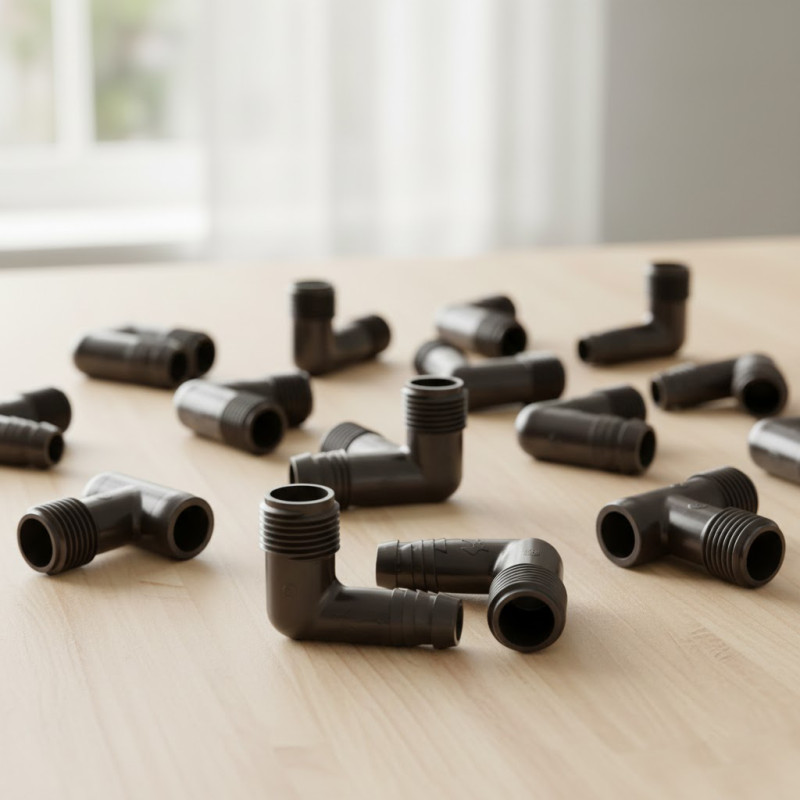 50 x 16mm x 1/2” male ribbed push-fit elbows. Used with Rain Bird SPX ...