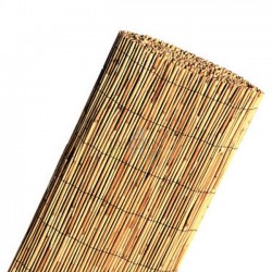 Cañizo de Bambu Pelado Chino 1x5 metros | Valla Natural Cañizo para Decoración y Sombreo | Ocultación 60%