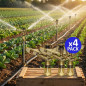 Lot de 4 Arroseur circulaire agricole arrosage 3/4'' female en laiton, portée 13 à 18 m,  VYR003520
