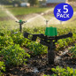 Aspersor de irrigação agrícola circular de 3/4" com proteção contra geada e bico de latão | Pacote com 5 aspersores (13-18 m) |