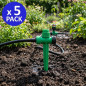 Kunststoff-Sprinkler-Halterung 1/2"-3/4" | 5er-Pack Bewässerungshalterungen für Gartensprenger | 3/4"-Seitengewinde