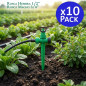 Kunststoff-Sprinkler-Halterung 1/2"-3/4" | 10er-Pack Bewässerungshalterungen für Gartensprenger | 3/4"-Seitengewinde