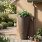 Réservoir d'eau de pluie de 300 litres avec jardinière | Réservoir d'eau design 62 x 145 cm | Réservoir d'eau décoratif couleur