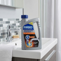 Desentupidor de tubos de polietileno e PVC 1000ml, limpador de tubos e ralos