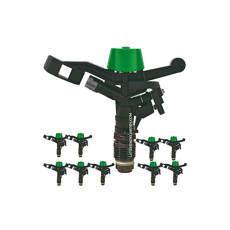 1/2"-Rundregner für die landwirtschaftliche Bewässerung mit Frostschutz | 10er-Packung mit einer Reichweite von 8 bis 10 m | 360