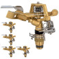 Aspersor de Riego Agricola Laton Ajustable 1/2'' 24º | Pack 5 Aspersores con Alcance 9 a 14 m | Aspersor de Jardin sectorial Aspersor de Riego Agricola Laton Ajustable 1/2'' 24º | Pack 5 Aspersores con Alcance 9 a 14 m | Aspersor de Jardin sectorial