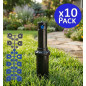 Aspersor de irrigação Hunter PGP-04 de 3/4" | Pacote com 10 aspersores de jardim retráteis de 6,4 a 15,8 m | Aspersor profission Aspersor de irrigação Hunter PGP-04 de 3/4" | Pacote com 10 aspersores de jardim retráteis de 6,4 a 15,8 m | Aspersor profission