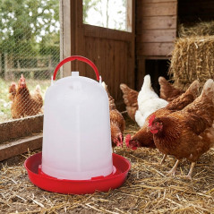 Hühnertränke (8 Liter, 31 x 30 cm) | Geflügeltränke | Hühnertränken für den Bauernhof | Tiertränke