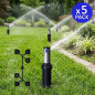Hunter I-20-04 3/4" Irrigation Sprinkler | 5 Pack Pop-Up Garden Sprinkler 5.2-14.3 m | Professional Lawn Sprinkler Steel